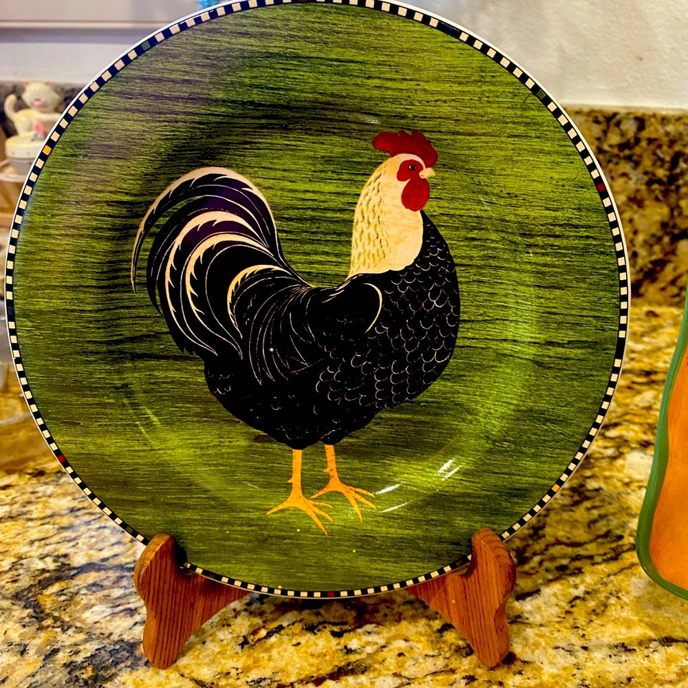 ROOSTER PLATES 2 - Picture 2 of 6